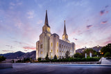 Brigham City Temple - Morning Rays by Scott Jarvie