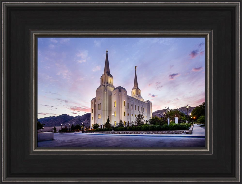 Brigham City Temple - Morning Rays by Scott Jarvie