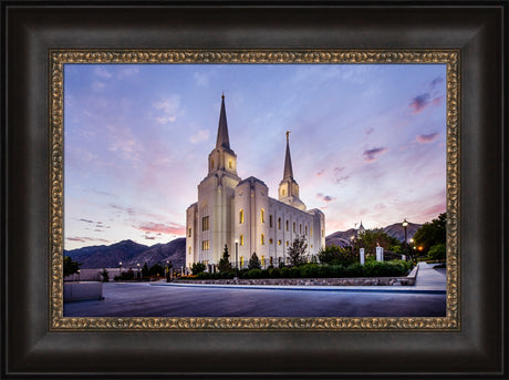 Brigham City Temple - Morning Rays by Scott Jarvie