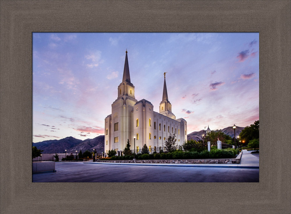 Brigham City Temple - Morning Rays by Scott Jarvie