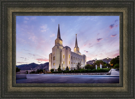 Brigham City Temple - Morning Rays by Scott Jarvie