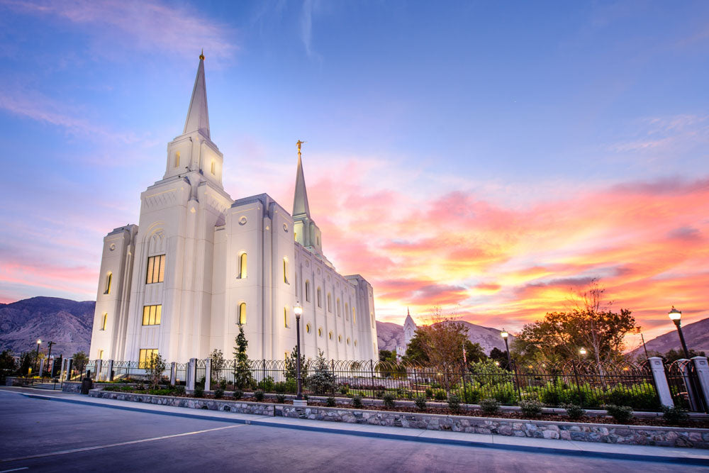 Brigham City Temple - Cloudy Sunrise by Scott Jarvie