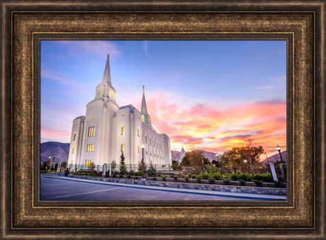 Brigham City Temple - Cloudy Sunrise by Scott Jarvie