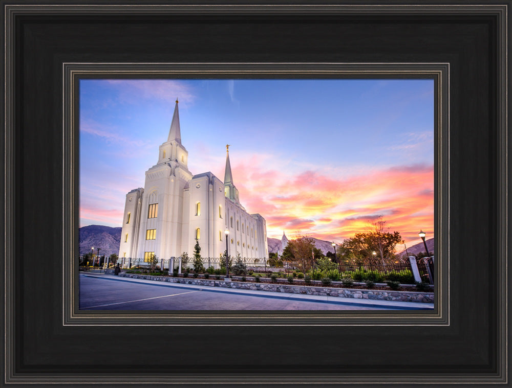 Brigham City Temple - Cloudy Sunrise by Scott Jarvie