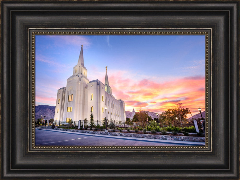 Brigham City Temple - Cloudy Sunrise by Scott Jarvie