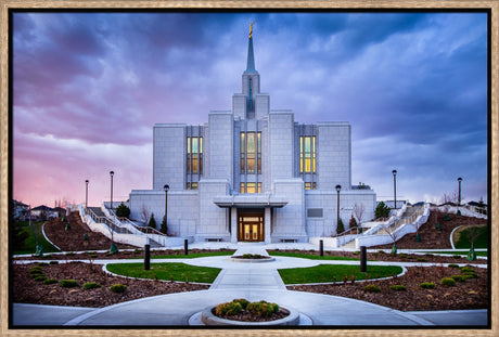 Calgary Temple - Purple Twilight by Scott Jarvie