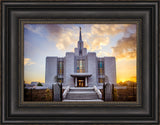 Calgary Temple - Gold Sunbursts by Scott Jarvie