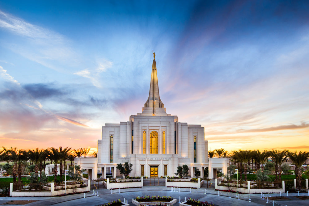 Gilbert Temple - Bright Sunset by Scott Jarvie