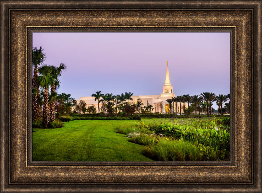 Fort Lauderdale Temple - Palm Trees by Scott Jarvie