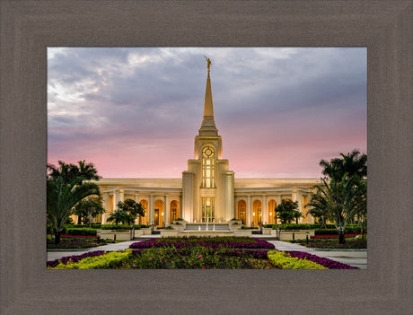 Fort Lauderdale Temple - Red Skies by Scott Jarvie