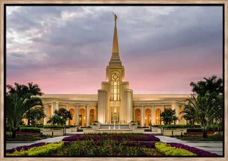 Fort Lauderdale Temple - Red Skies by Scott Jarvie