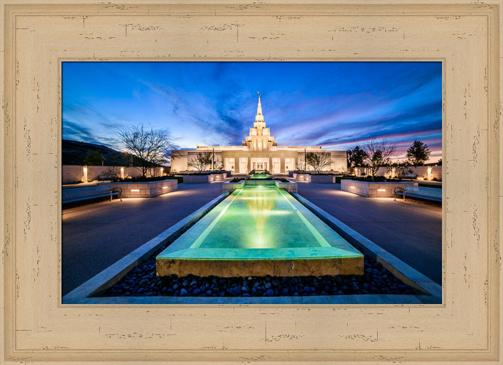 Phoenix Temple - Reflection Pool by Scott Jarvie