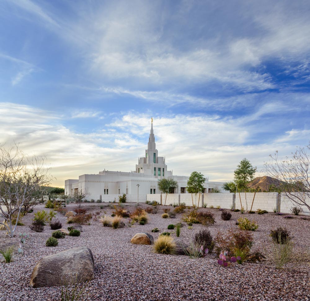 Phoenix Temple - Desert Scene by Scott Jarvie