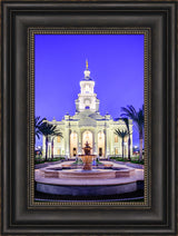 Tijuana Temple - Fountains in Blue by Scott Jarvie