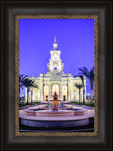 Tijuana Temple - Fountains in Blue by Scott Jarvie