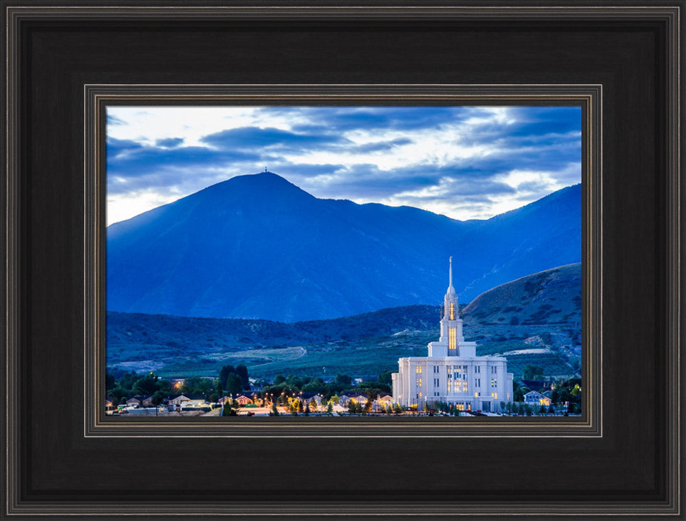 Payson Temple - Evening Hills by Scott Jarvie