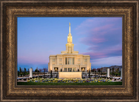 Payson Temple - Sunrise Front by Scott Jarvie