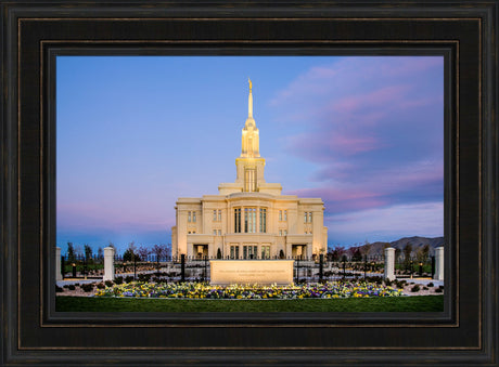 Payson Temple - Sunrise Front by Scott Jarvie