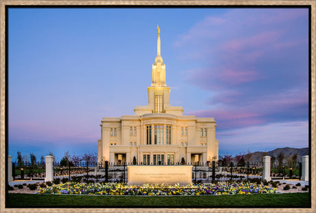 Payson Temple - Sunrise Front by Scott Jarvie