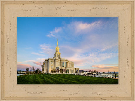 Payson Temple - Sunrise Corner by Scott Jarvie