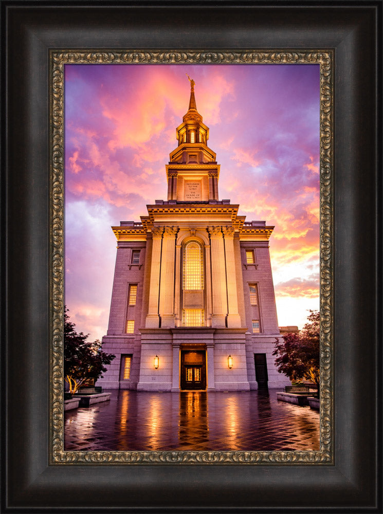 Philadephia Temple - - Sunset by Scott Jarvie