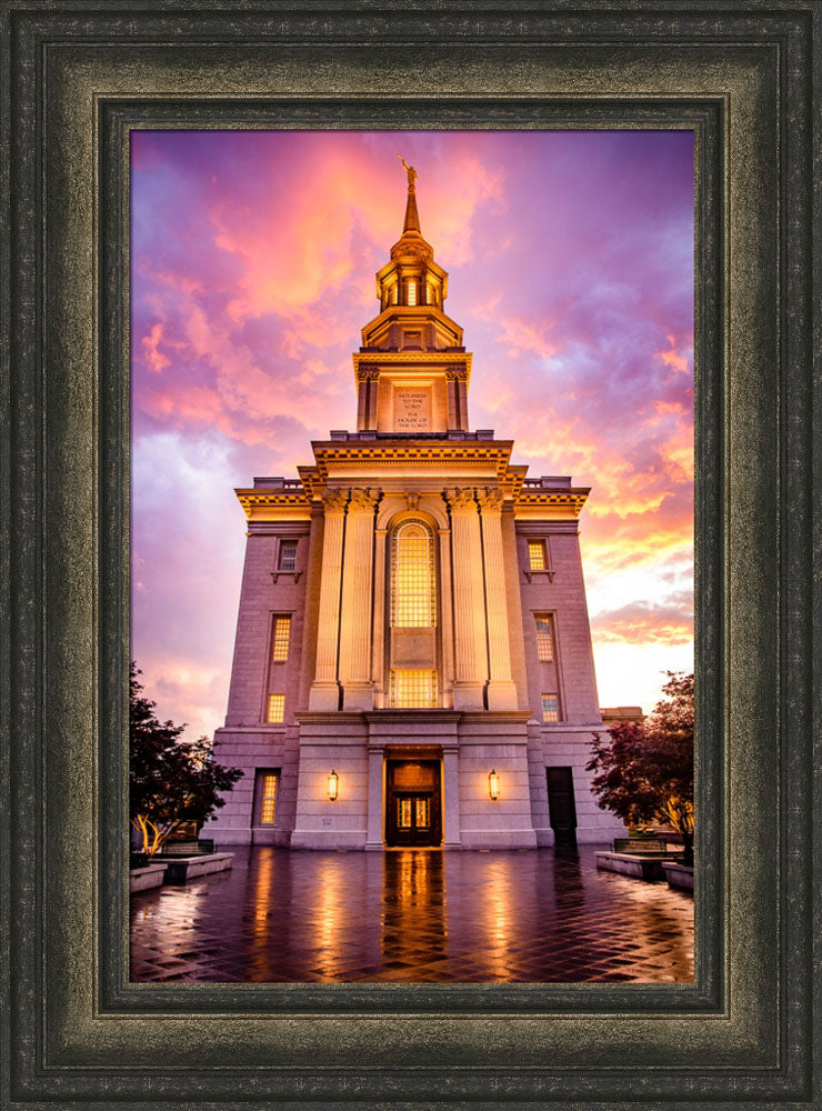 Philadephia Temple - - Sunset by Scott Jarvie