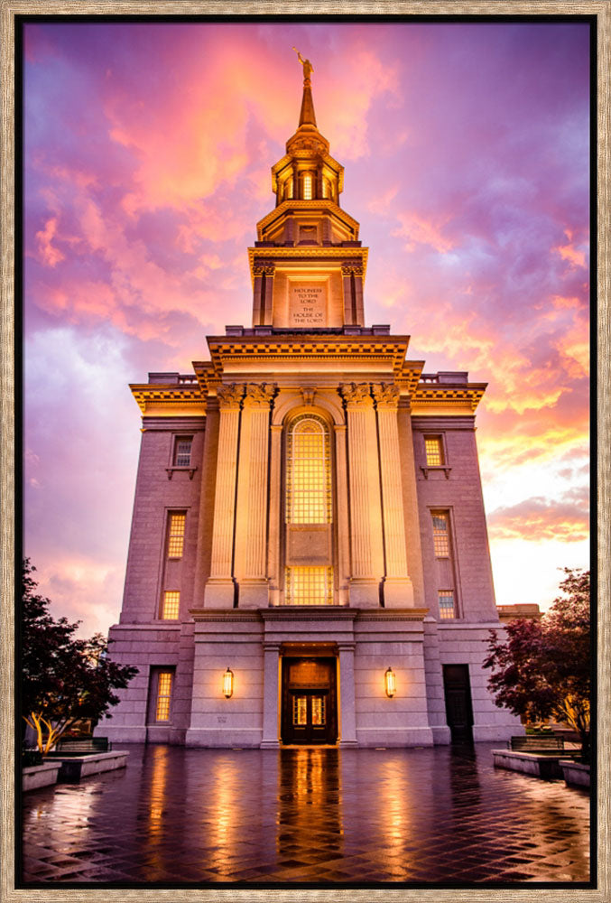 Philadephia Temple - - Sunset by Scott Jarvie