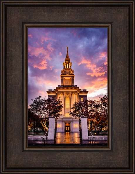 Philadephia Temple - Sunset Gates by Scott Jarvie