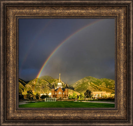 Provo City Center Temple - Double Rainbow by Scott Jarvie