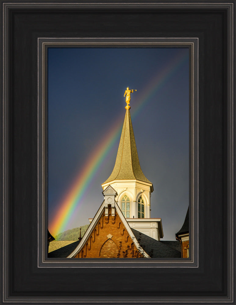 Provo City Center Temple - Angel Moroni and the Rainbow by Scott Jarvie