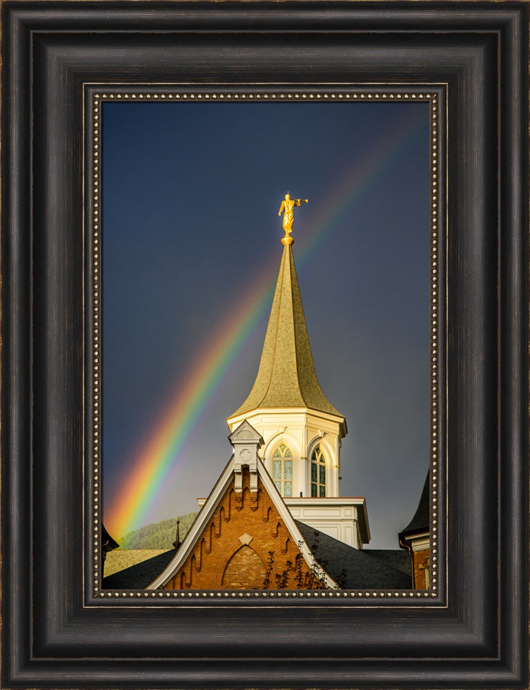 Provo City Center Temple - Angel Moroni and the Rainbow by Scott Jarvie