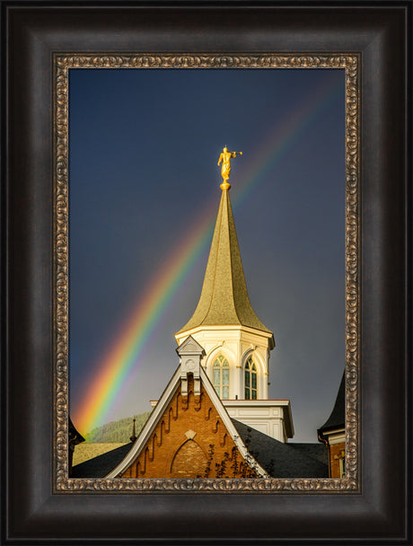 Provo City Center Temple - Angel Moroni and the Rainbow by Scott Jarvie