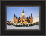 Provo City Center Temple - Statue in the Snow by Scott Jarvie