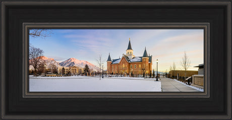 Provo City Center Temple - Snow Panorama by Scott Jarvie