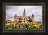 Provo City Center Temple - Springtime Family by Scott Jarvie