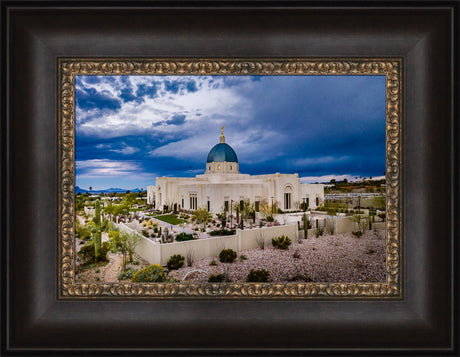 Tucson Temple - Stormy Sky by Scott Jarvie