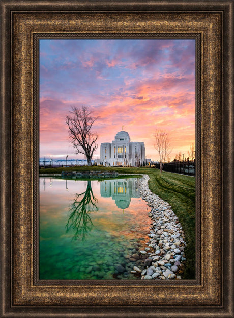 Meridian Temple - Sunset Reflection by Scott Jarvie