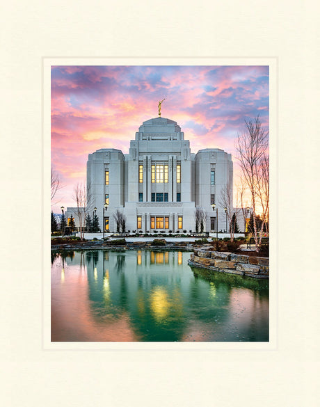 Meridian Temple - Vertical Reflection by Scott Jarvie