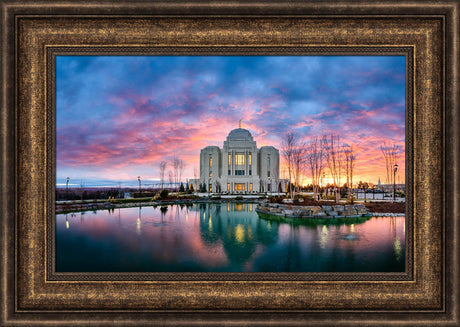 Meridian Temple - Colorful Sunset by Scott Jarvie