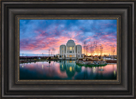 Meridian Temple - Colorful Sunset by Scott Jarvie