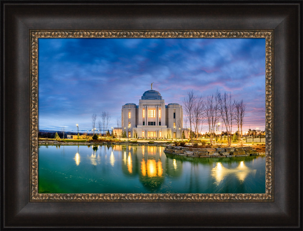 Meridian Temple - Blue Reflection by Scott Jarvie