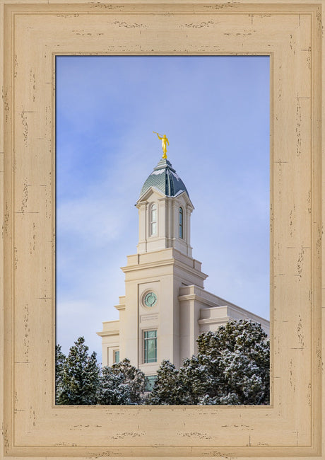 Cedar City Temple - Reaching up by Scott Jarvie