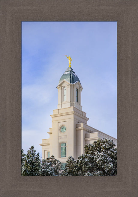 Cedar City Temple - Reaching up by Scott Jarvie