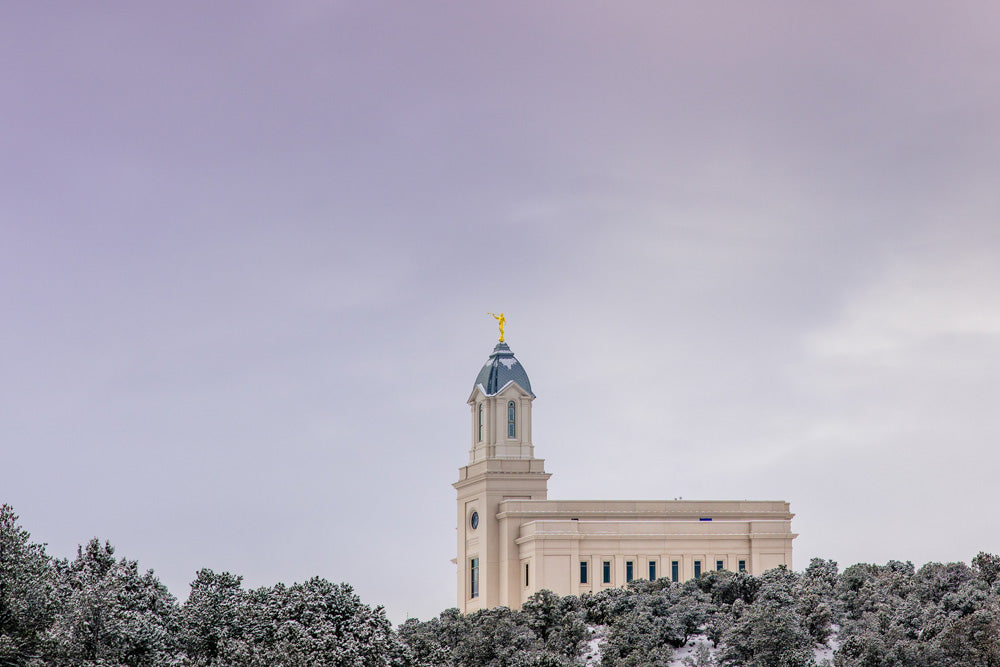 Cedar City Temple - Above the Snow by Scott Jarvie