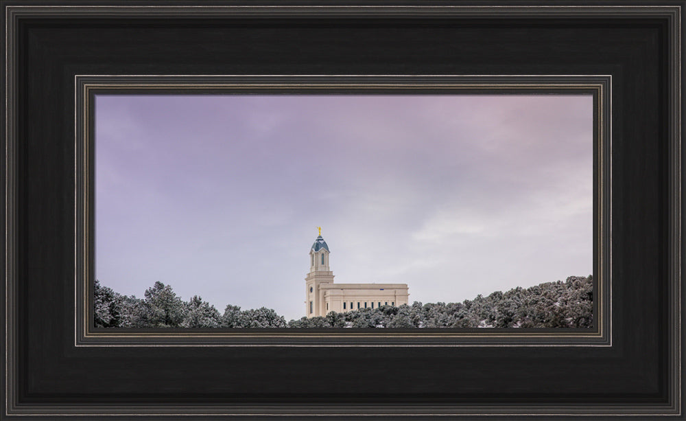 Cedar City Temple - Above the Trees Panorama by Scott Jarvie