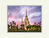 Rome Italy Temple - Pink Sky by Scott Jarvie