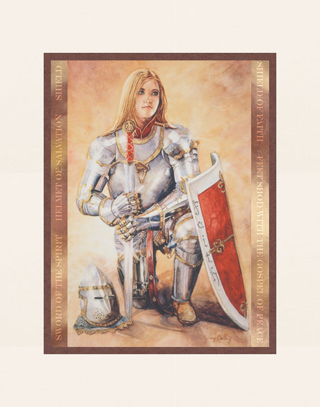 Young Girl wearing the armor of God. Art 9