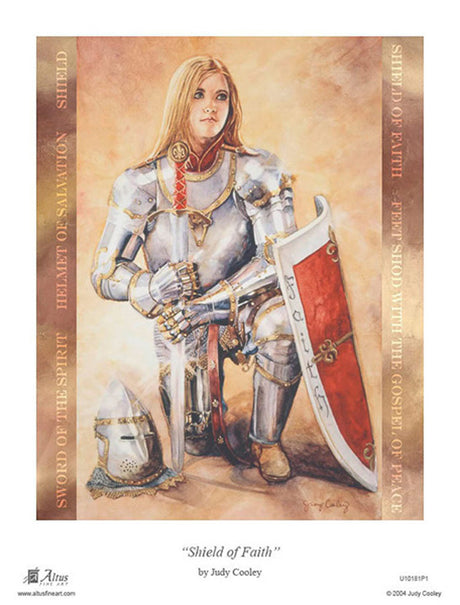 Young Girl wearing the armor of God. Art 6