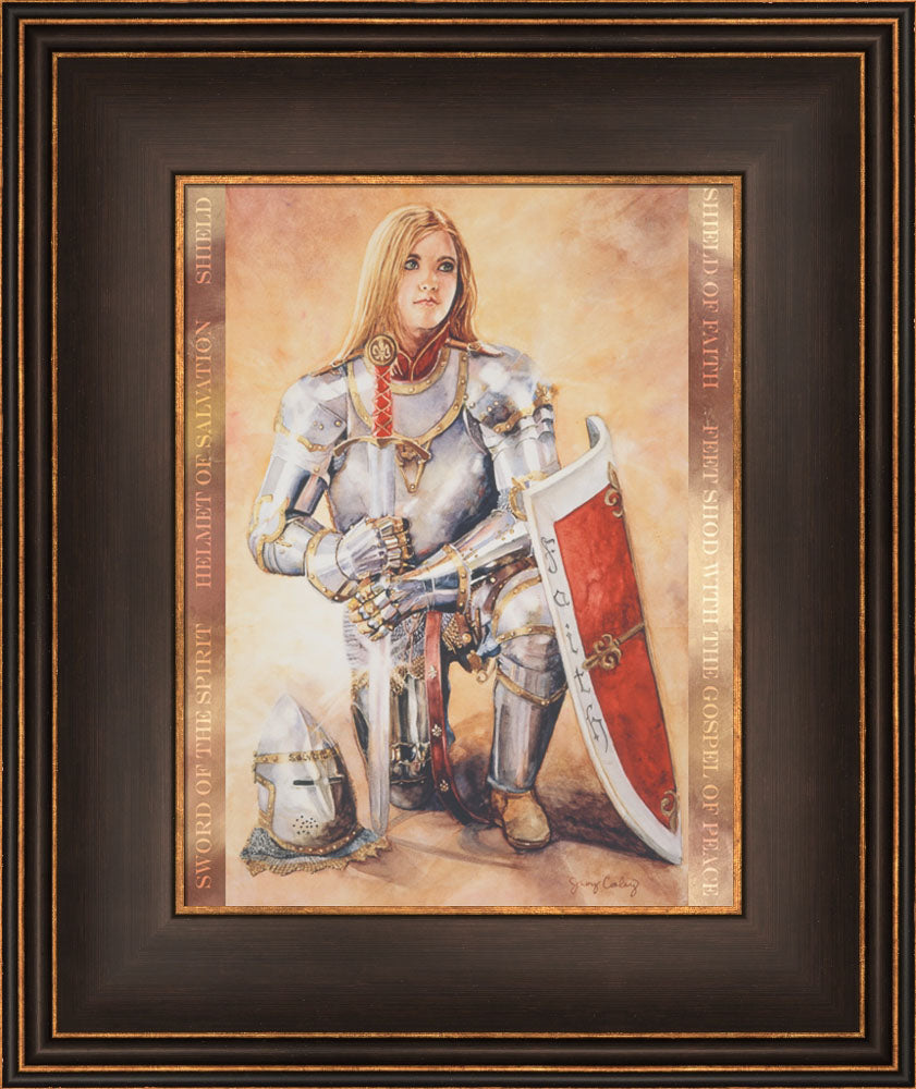 Young Girl wearing the armor of God. Art 8